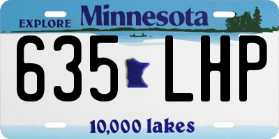 MN license plate 635LHP