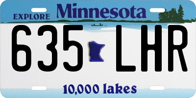 MN license plate 635LHR