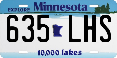 MN license plate 635LHS