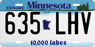 MN license plate 635LHV
