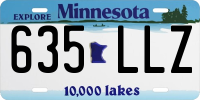 MN license plate 635LLZ