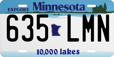 MN license plate 635LMN