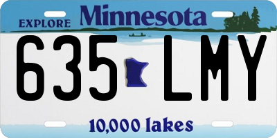 MN license plate 635LMY