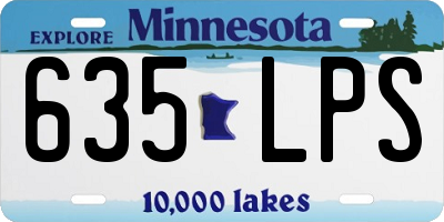 MN license plate 635LPS