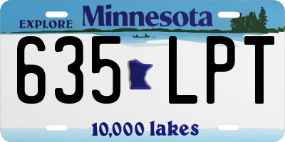 MN license plate 635LPT
