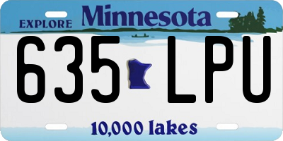 MN license plate 635LPU