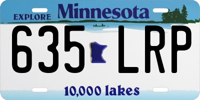 MN license plate 635LRP