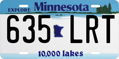MN license plate 635LRT