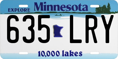 MN license plate 635LRY