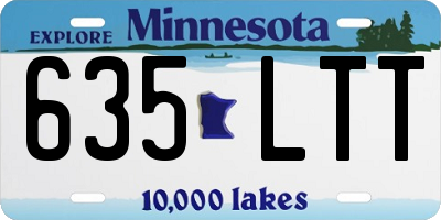 MN license plate 635LTT
