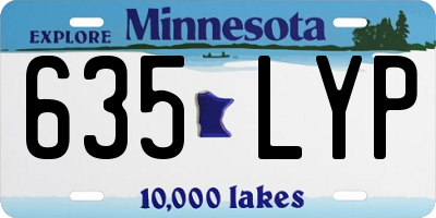 MN license plate 635LYP