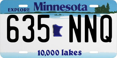 MN license plate 635NNQ