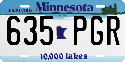 MN license plate 635PGR