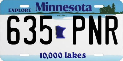 MN license plate 635PNR