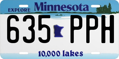MN license plate 635PPH