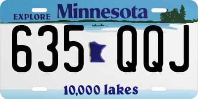 MN license plate 635QQJ
