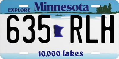 MN license plate 635RLH