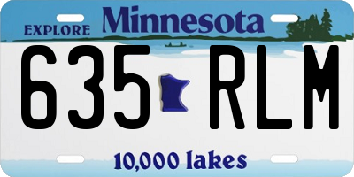 MN license plate 635RLM