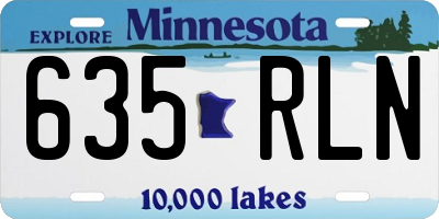 MN license plate 635RLN