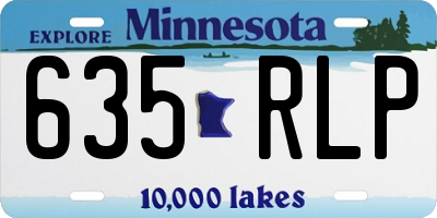 MN license plate 635RLP