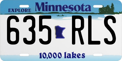 MN license plate 635RLS