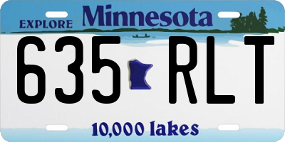 MN license plate 635RLT