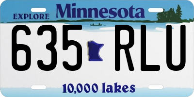 MN license plate 635RLU
