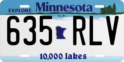 MN license plate 635RLV