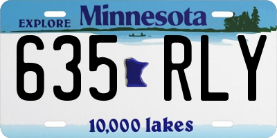 MN license plate 635RLY