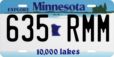 MN license plate 635RMM