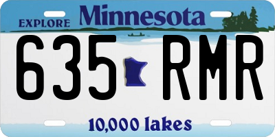 MN license plate 635RMR