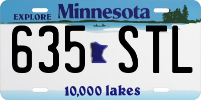 MN license plate 635STL