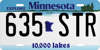 MN license plate 635STR