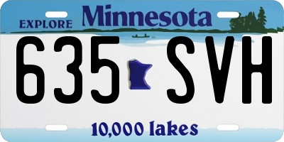MN license plate 635SVH
