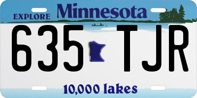 MN license plate 635TJR