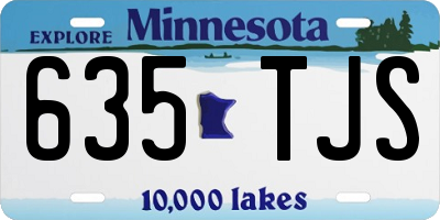 MN license plate 635TJS