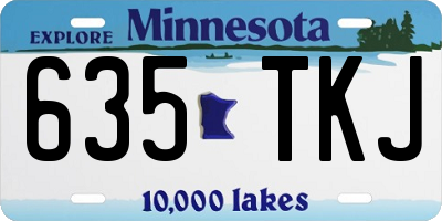 MN license plate 635TKJ
