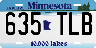 MN license plate 635TLB