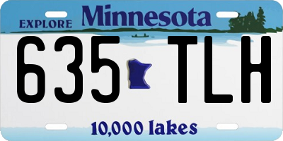 MN license plate 635TLH