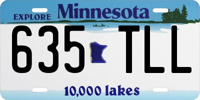 MN license plate 635TLL