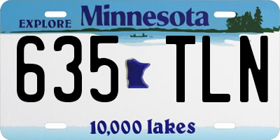 MN license plate 635TLN