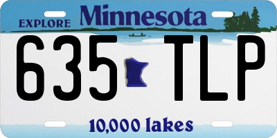 MN license plate 635TLP