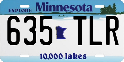 MN license plate 635TLR