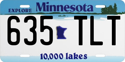MN license plate 635TLT