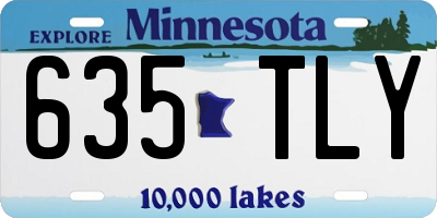 MN license plate 635TLY