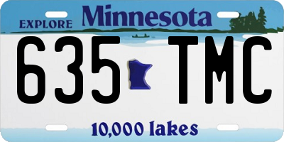 MN license plate 635TMC