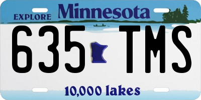MN license plate 635TMS
