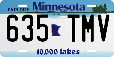 MN license plate 635TMV