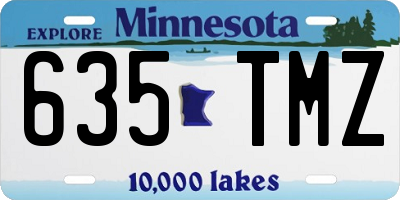 MN license plate 635TMZ