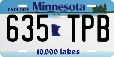 MN license plate 635TPB